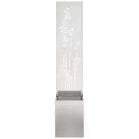 vidaXL Vaso da Giardino con Pannello Decorativo Argento 32 x 140 cm