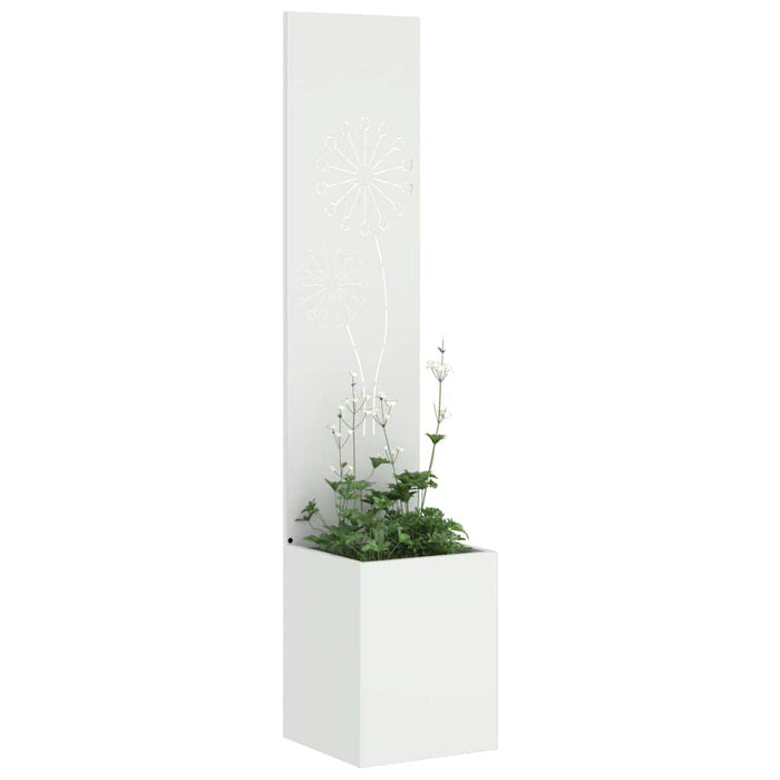 Schermo per privacy in giardino Traforo Bianco 32 x 140 cm 876386