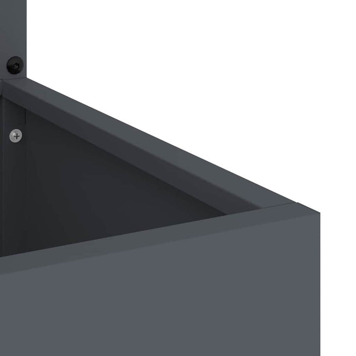 Schermo per privacy in giardino Traforo Antracite 32 x 140 cm 876387