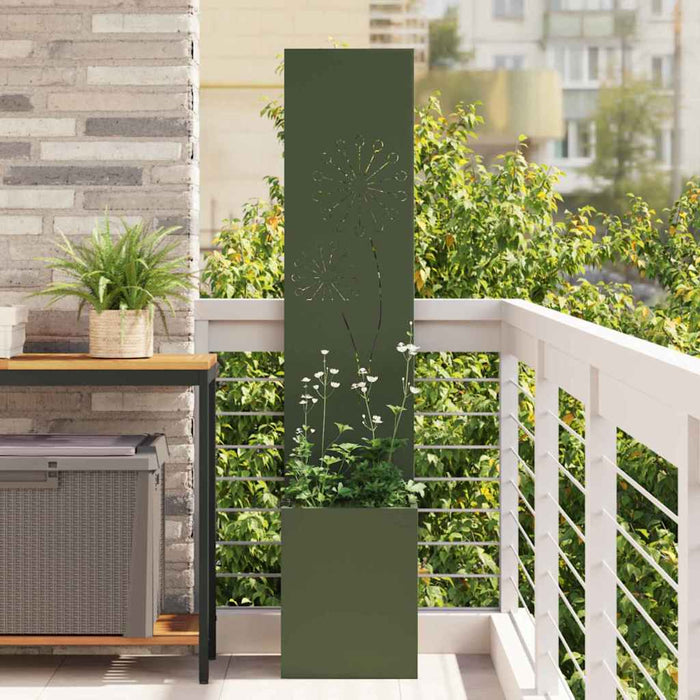 Schermo per privacy in giardino Oliver verde 32 x 140 cm 876388