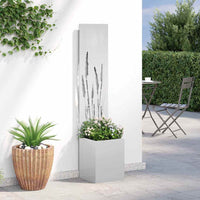 Schermo per privacy in giardino Traforo Argento 32 x 140 cm 876397