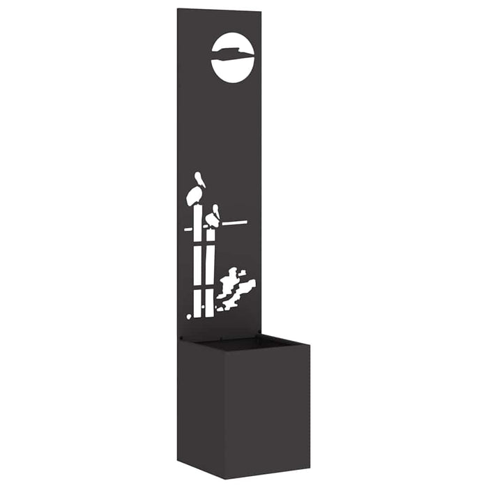 Schermo per privacy in giardino Traforo Nero 32 x 140 cm 876399