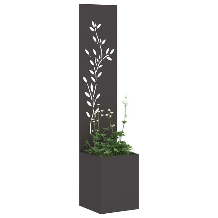 Schermo per privacy in giardino Floreale Nero 32 x 140 cm 876406