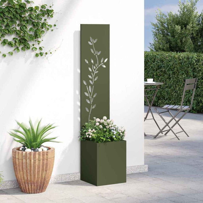 Schermo per privacy in giardino Oliver verde 32 x 140 cm 876409