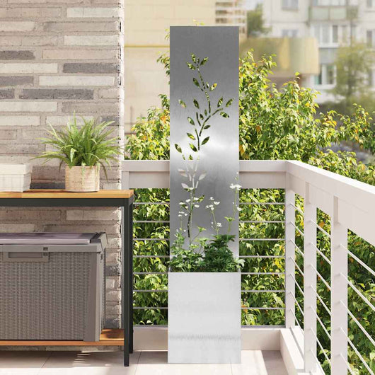 Schermo per privacy in giardino Floreale Argento 32 x 140 cm 876410