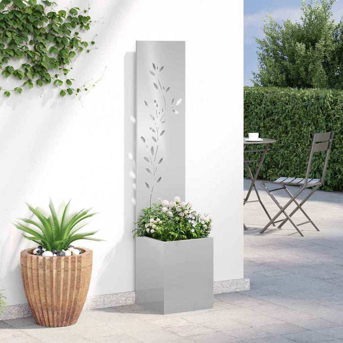 Schermo per privacy in giardino Floreale Argento 32 x 140 cm 876410