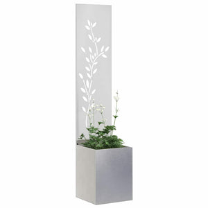 Schermo per privacy in giardino Floreale Argento 32 x 140 cm 876410