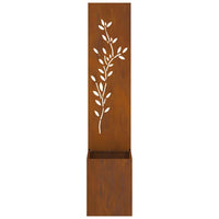 Schermo per privacy in giardino Floreale Ruggine 32 x 140 cm 876412