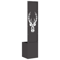 Schermo per privacy in giardino Stampa animale Nero 32 x 140 cm 876413