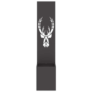 vidaXL Schermo per privacy in giardino Stampa animale Nero 32 x 140 cm