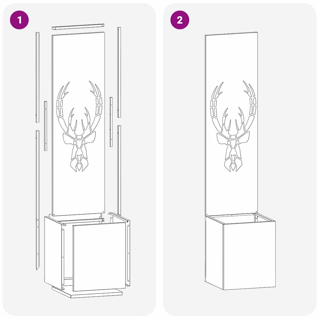 Schermo per privacy in giardino Bianco 32 x 140 cm 876414