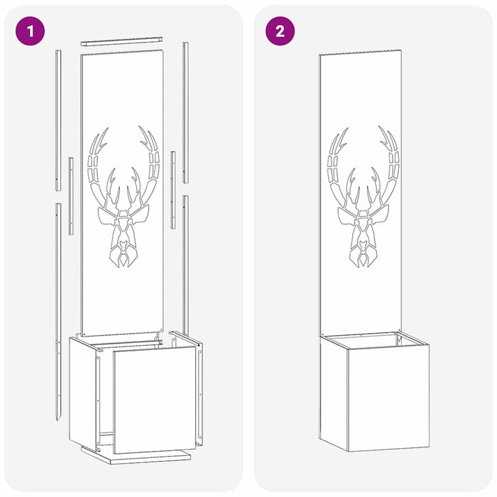 vidaXL Schermo per privacy in giardino Bianco 32 x 140 cm