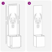 vidaXL Schermo per privacy in giardino Antracite 32 x 140 cm