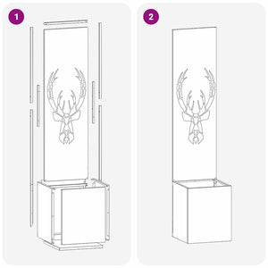 Schermo per privacy in giardino Antracite 32 x 140 cm 876415
