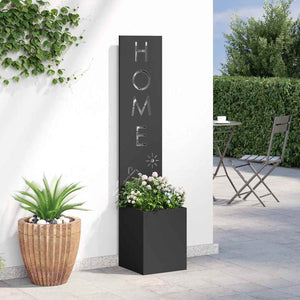 vidaXL Schermo per privacy in giardino Traforo Nero 32 x 140 cm
