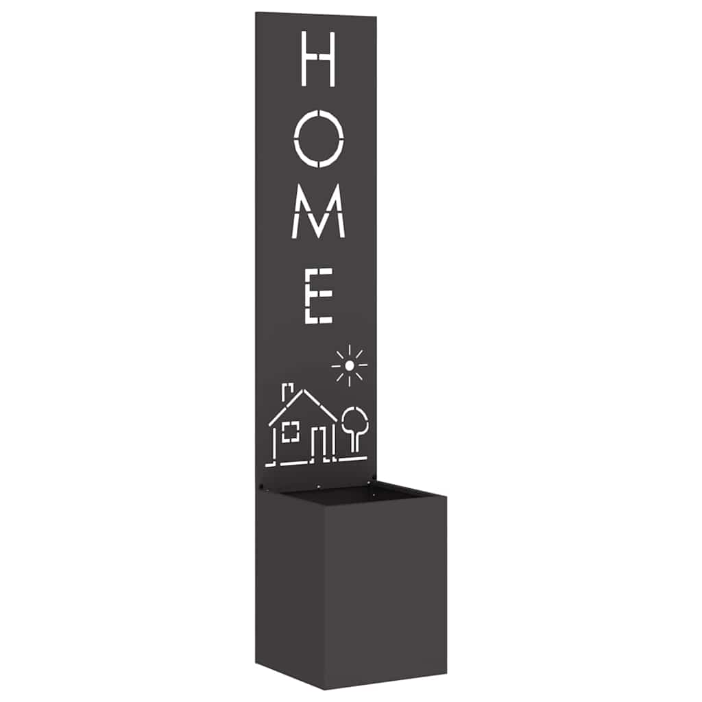 vidaXL Schermo per privacy in giardino Traforo Nero 32 x 140 cm