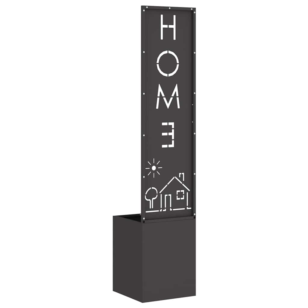 vidaXL Schermo per privacy in giardino Traforo Nero 32 x 140 cm