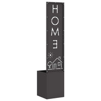 vidaXL Schermo per privacy in giardino Traforo Nero 32 x 140 cm