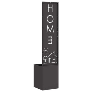 vidaXL Schermo per privacy in giardino Traforo Nero 32 x 140 cm