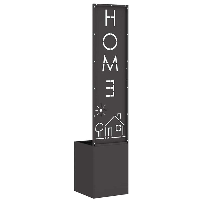 vidaXL Schermo per privacy in giardino Traforo Nero 32 x 140 cm