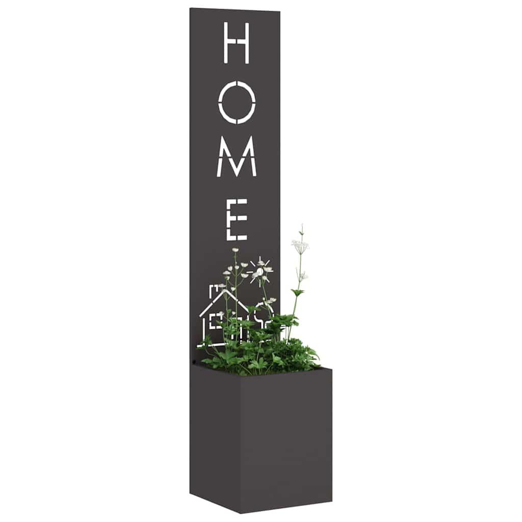 Schermo per privacy in giardino Traforo Nero 32 x 140 cm 876420