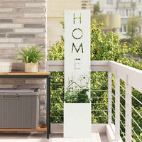 Schermo per privacy in giardino Traforo Bianco 32 x 140 cm 876421