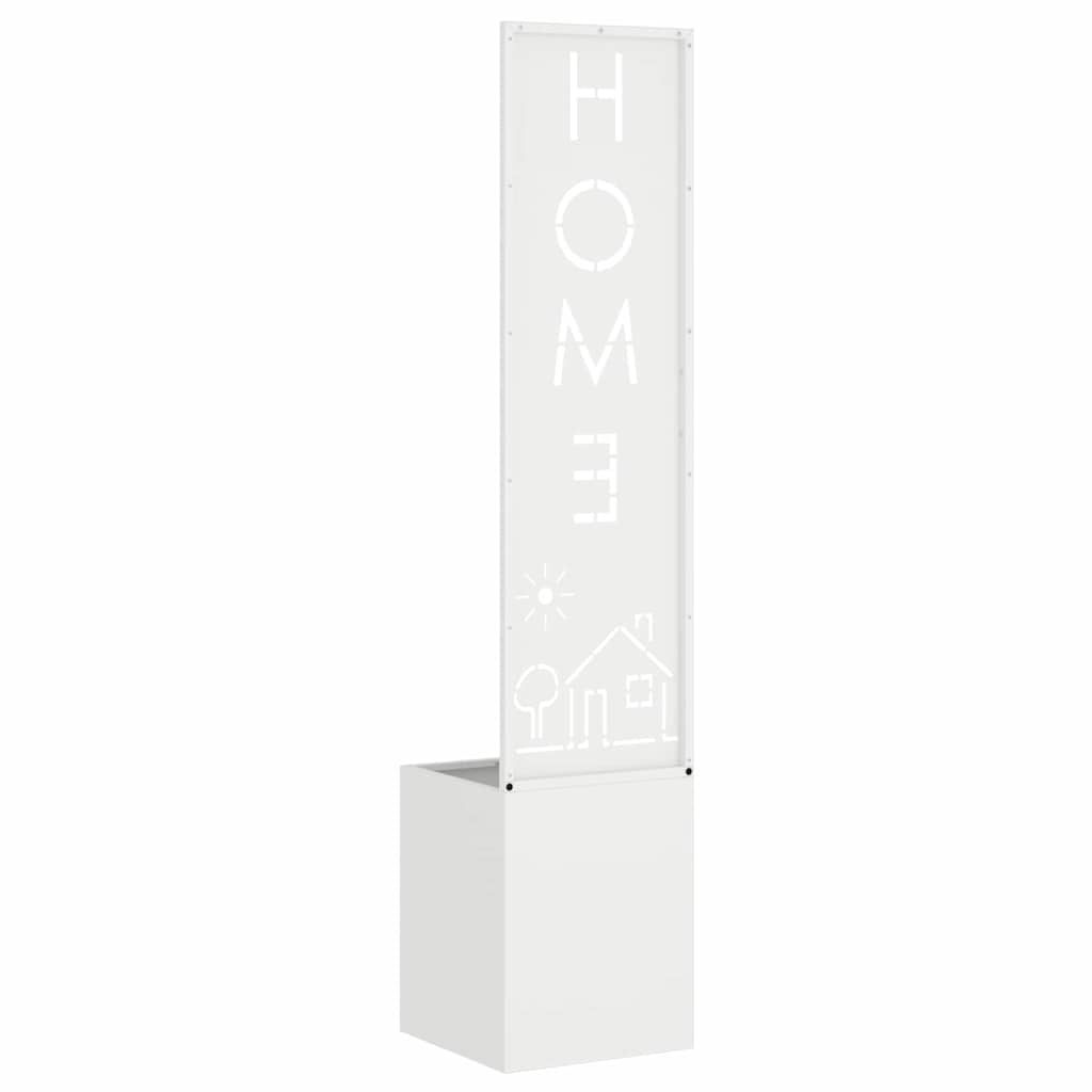 vidaXL Schermo per privacy in giardino Traforo Bianco 32 x 140 cm