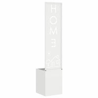 vidaXL Schermo per privacy in giardino Traforo Bianco 32 x 140 cm