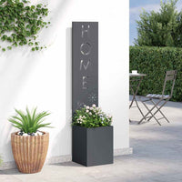 vidaXL Schermo per privacy in giardino Traforo Antracite 32 x 140 cm