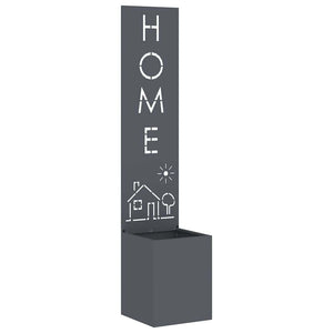 vidaXL Schermo per privacy in giardino Traforo Antracite 32 x 140 cm