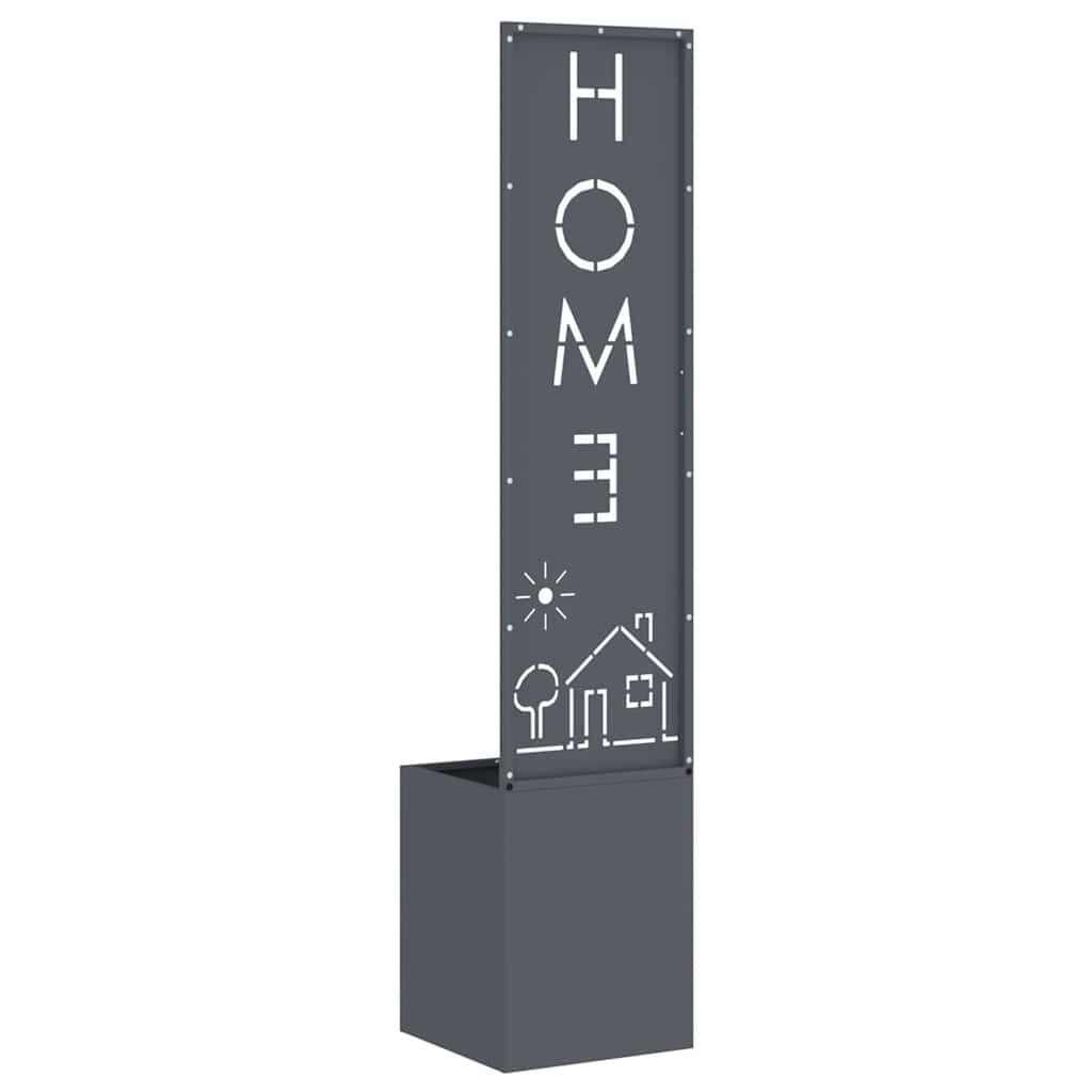 vidaXL Schermo per privacy in giardino Traforo Antracite 32 x 140 cm