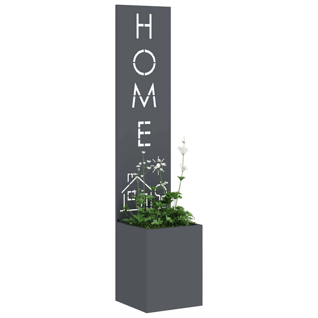 vidaXL Schermo per privacy in giardino Traforo Antracite 32 x 140 cm