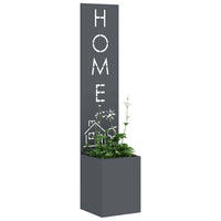 vidaXL Schermo per privacy in giardino Traforo Antracite 32 x 140 cm