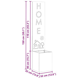 vidaXL Schermo per privacy in giardino Traforo Argento 32 x 140 cm