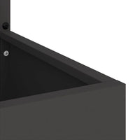 Schermo per privacy in giardino Traforo Nero 50 x 140 cm 876427