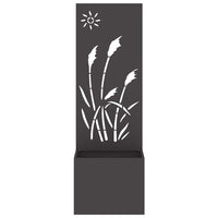 Schermo per privacy in giardino Traforo Nero 50 x 140 cm 876427