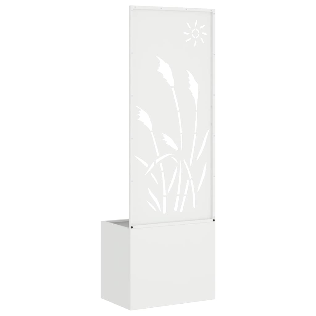 Schermo per privacy in giardino Traforo Bianco 50 x 140 cm 876428