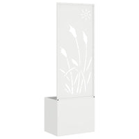 Schermo per privacy in giardino Traforo Bianco 50 x 140 cm 876428