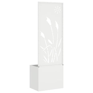 Schermo per privacy in giardino Traforo Bianco 50 x 140 cm 876428