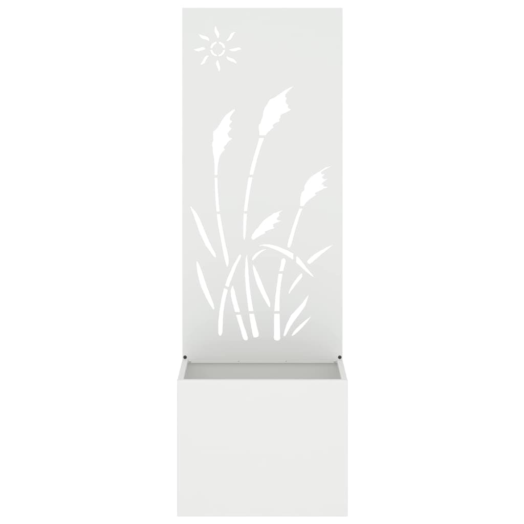 Schermo per privacy in giardino Traforo Bianco 50 x 140 cm 876428