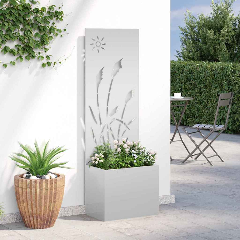 Schermo per privacy in giardino Traforo Argento 50 x 140 cm 876432