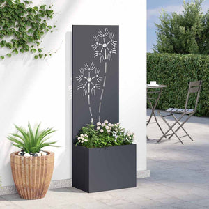 Schermo per privacy in giardino Floreale Antracite 50 x 140 cm 876436