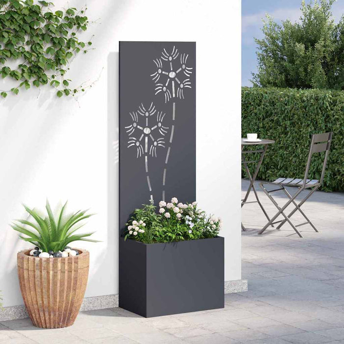 Schermo per privacy in giardino Floreale Antracite 50 x 140 cm 876436