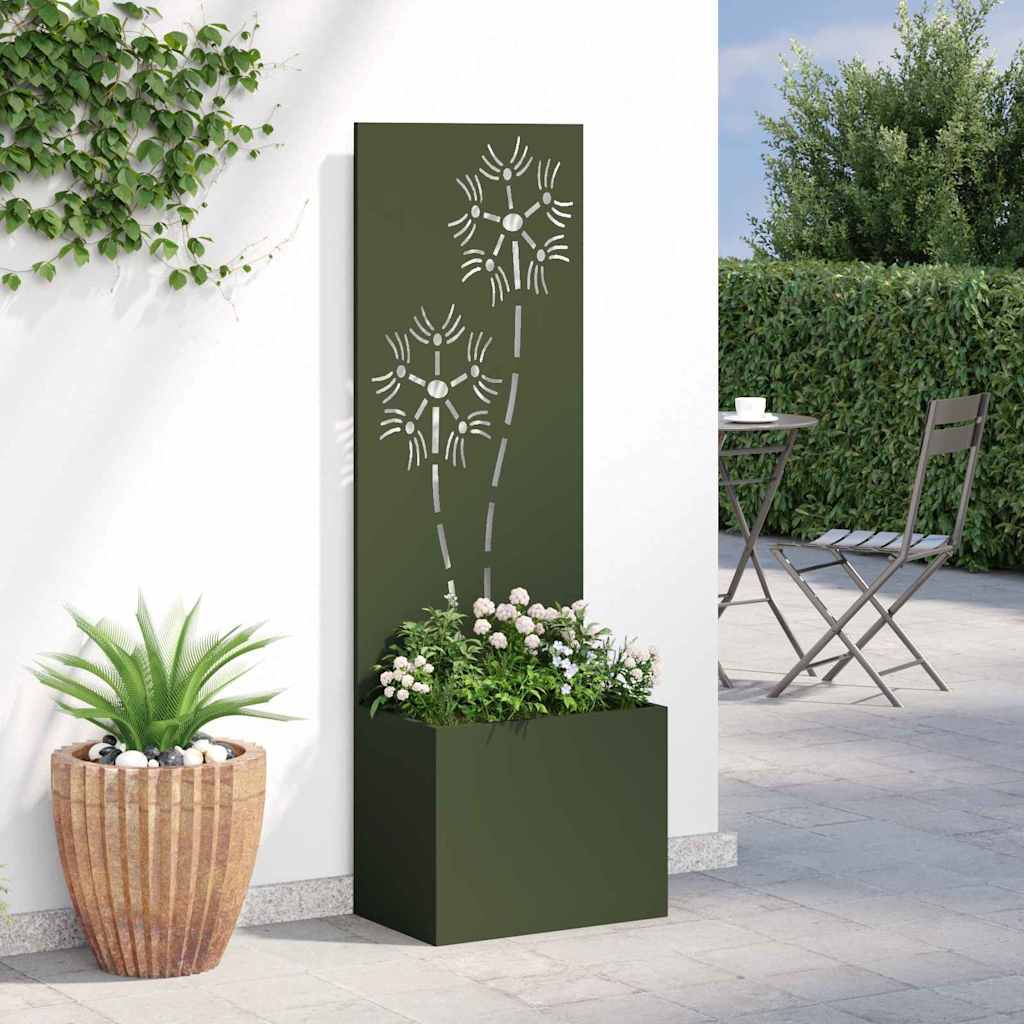 Schermo per privacy in giardino Oliver verde 50 x 140 cm 876437