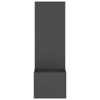 vidaXL Vaso da Giardino con Pannello Decorativo Nero 50 x 140 cm