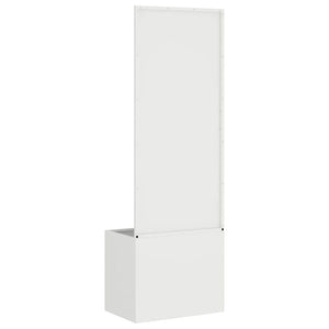 vidaXL Vaso da Giardino con Pannello Decorativo Bianco 50 x 140 cm