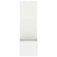 Vaso da Giardino con Pannello Decorativo Bianco 50 x 140 cm 876442