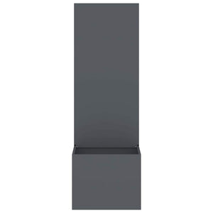 vidaXL Vaso da Giardino con Pannello Decorativo Antracite 50 x 140 cm