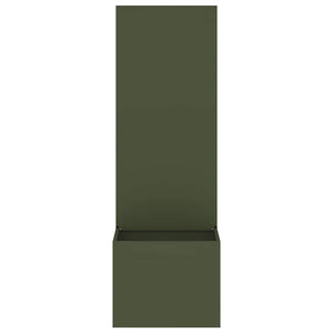 vidaXL Vaso da Giardino con Pannello Decorativo Oliver verde