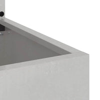 vidaXL Vaso da Giardino con Pannello Decorativo Argento 50 x 140 cm